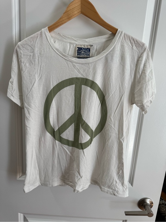 Jungmaven Tops - Jungmaven Ojai Peace Sign T-shirt